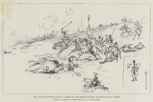 The Advance towards Dongola, Charge of the Dervish Cavalry at the Battle of Ferket by Henry Charles Seppings Wright